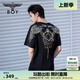 BOY LONDON【暗黑羅盤(pán)】夏情侶款短袖權(quán)杖印花炸街潮牌T恤N01906 N0103902 S