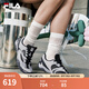 斐樂（FILA）【楊冪同款】女鞋芭蕾2老爹鞋2025夏季新款跳跳德訓(xùn)休閑運(yùn)動(dòng)鞋 黑/南極灰-SM 37.5