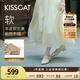 KISSCAT接吻貓【西西里】25秋兩穿一腳蹬單鞋瑪麗珍不累腳奶奶鞋 杏色 36