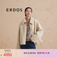 ERDOS 休閑翻領保暖羊毛外套時尚百搭通勤女短外套 奶昔白 175/92A/XL