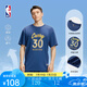 NBA【新品】楊瀚森哈利伯頓東契齊亞歷山大庫里t恤短袖男夏裝籃球服 勇士-庫里運(yùn)動休閑T恤(藏青) L