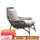 御藤美家（ROYAL RATTAN）戶外藤椅藤編創(chuàng)意家具北歐現(xiàn)代陽臺單人沙發(fā)椅庭院花園休閑編藤椅 單椅(灰色)