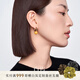 白嵐蜜蠟耳扣女925銀耳飾設計感輕奢時尚優(yōu)雅氣質(zhì)生日禮物送老婆 蜜蠟耳墜(10-10.5mm)
