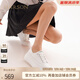 哈森厚底小白鞋女鞋2025春季新款百搭真皮休閑鞋板鞋HCM250302 白色 牛皮革 36