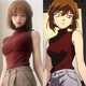 泰利奇灰原哀cos服 女名偵探柯南二次元灰原哀宮野志保雪莉Cosplay套裝 灰原哀紅色上衣 S