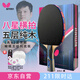 蝴蝶乒乓球拍8星專業(yè)比賽拍子芳碳進攻型藍海綿雙面反膠蝴蝶王802橫拍