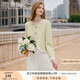 香影小香風(fēng)黃色外套女2025秋季新款名媛圓領(lǐng)小個(gè)子千金風(fēng)法式上衣 黃色 S 55/80A/85-95斤