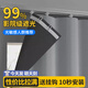 哈駱頓（HALODN）窗簾遮光布掛鉤款窗簾免打孔遮光窗簾掛鉤臥室飄窗出租房遮陽(yáng)簾 遮光窗簾-掛鉤款-灰色-1.5m*1.8m 【升級(jí)平掛款，送S鉤，無(wú)軌道】