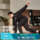 HOTSUIT后秀暴汗服套裝運(yùn)動(dòng)男女健身長(zhǎng)短套裝發(fā)汗寬松訓(xùn)練服夏季四季款 男-【長(zhǎng)衣長(zhǎng)褲套裝】礦物黑 XL 尺碼偏大，建議拍小一碼
