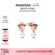 潘多拉（PANDORA）幸運星系列一片珍星耳釘玫瑰金色女七夕情人節禮物送女友