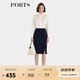 PORTS寶姿年秋冬新品女裝半身裙ALL9S003NWQ088 NAVY M (6)