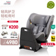 寶得適（BRITAX）寶寶兒童安全座椅0-7歲isize認(rèn)證正反360°旋轉(zhuǎn)成長(zhǎng)騎士 通風(fēng)款 Air月光灰