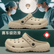 FOURDATRY手術(shù)室洞洞鞋男款護士專(zhuān)用2025新款夏季外穿防滑防臭EVA涼拖鞋男 卡其-賽車(chē)級防滑 手術(shù)室專(zhuān)用鞋， 40 -41