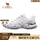 駱駝（CAMEL）清巖登山鞋男夏季新款戶外鞋徒步鞋 F14B693073，白灰，男 43