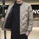 花花公子品牌冬季羽絨棉服男士青年2025新款保暖防風(fēng)棉衣男款襖子立領(lǐng)外套 24065-卡其色 L
