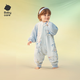 babycare嬰兒睡袋春秋款冬款6層兒童防踢被神器四季通用一體分腿寶寶睡袋 【秋冬薄夾棉 New】星月王國 （推薦室溫16-20℃） 100cm（建議身高95-105cm）