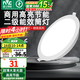 雷士（NVC） led筒燈簡約超薄高亮大瓦數(shù)工廠天花板嵌入式天花燈背景裝飾燈 18W漆白-正白-開孔-14.5-15cm