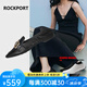 ROCKPORT樂步單鞋女夏季新款淺口一腳蹬軟底真羊皮樂福鞋子商務(wù)工作通勤鞋 黑色 35