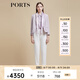 PORTS寶姿商場同款春季新品女裝針織粗針長袖短夾克LD8J025PFO017 奶白色混色 XS (2)