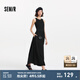 森馬連衣裙女高腰拼接背心裙百搭2025夏新款優(yōu)雅圓領(lǐng)長(cháng)裙通勤chic 黑色90001 M