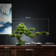 IGIFTFIRE玄關(guān)裝飾入門(mén)正對擺件創(chuàng  )意仿真迎客松盆景 禪意客廳中式酒店景觀(guān) 青松迎客小號(美松款式)