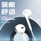 名創(chuàng)優(yōu)品（MINISO）經(jīng)典音樂有線手機(jī)耳機(jī)半入耳式Type-C三鍵線控降噪隔音蘋果安卓通用耳麥 白色-Type-C（120cm）