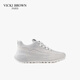 未畢（VICKI BROWN）【VB男鞋】法國品牌新款網(wǎng)布包底鞋舒適百搭休閑潮流戶(hù)外鞋子 白灰 41