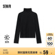 森馬（Semir）長袖T恤女發(fā)熱德絨緊身顯瘦2024冬季簡約高領(lǐng)打底衫109724101009