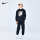 NIKE3BRAND 耐克童裝男女童2025年純棉毛圈衛衣+褲子套裝