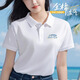 匯彩衫大碼純棉POLO衫定制工作服印logo字公司團體服文化衫短袖T恤訂做 【高織精紡自然棉】白色 2XL