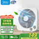美的（Midea） 電風(fēng)扇 家用臺式小風(fēng)扇空氣循環(huán)扇轉(zhuǎn)頁扇辦公室桌面鴻運扇五葉輕音柔風(fēng)臥室宿舍節(jié)能省電臺扇 KYT25-22MW【10寸升級款】 桌面轉(zhuǎn)頁扇