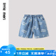 little moriLittle mori小森林寶寶休閑時(shí)尚短褲兒童中小童牛仔短褲 牛仔淺藍(lán) 110 cm