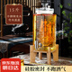 木瑯（mulang）泡酒玻璃瓶帶龍頭泡酒專(zhuān)用罐泡酒壇高檔泡酒瓶酒桶泡酒罐泡酒容器 15斤+不銹鋼龍頭+竹木底座