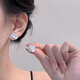 HOPZ官方999純銀針耳釘女山茶花耳環(huán)小眾輕奢高級感氣質(zhì)2025年耳飾 滴釉山茶花耳釘一對【999銀針款