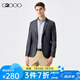 G2000男裝 商場(chǎng)同款 夏季新款經(jīng)典平駁領(lǐng)西裝外套休閑牛仔西服男 深灰色/98 48
