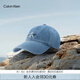 Calvin KleinJeans男女同款簡約ck刺繡字母潮流復古彎檐牛仔棒球帽禮物HX0278 458-牛仔藍 均碼 OS