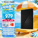西部數(shù)據(jù)（WD）4TB 移動(dòng)硬盤(pán) USB3.0 My Passport隨行版2.5英寸 黑 機(jī)械硬盤(pán) 筆記本電腦外接 大容量加密存儲(chǔ)
