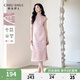 秋水伊人優(yōu)雅古典立領(lǐng)改良版旗袍2025年夏季新款女國(guó)風(fēng)提花連衣裙 粉紅 L