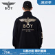 BOY LONDON【黑執(zhí)事】春男女同款黑色潮酷針織外套N12801 黑色 XS