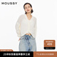 moussy 女裝新品clean fit簡(jiǎn)約通勤風(fēng)針織開衫028IS470-3071 010白色 均碼