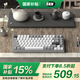 SKN青鳥75 機械鍵盤  三模無線客制化鍵盤 QMK/VIA開源改鍵網(wǎng)頁驅(qū)動鍵盤  板簧Gasket鋁坨坨75%鍵盤 藏銀-陽極【4000mAh】 81鍵