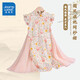 真維斯女童連衣裙夏季2025兒童裙子中國風(fēng)漢服旗袍網(wǎng)紗裙女孩夏裝公主裙
