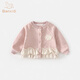 班喜迪女童外套春裝2026新款兒童衣服春秋裝洋氣公主上衣寶寶小童裝衣服 粉色 90