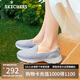 斯凱奇（Skechers）女鞋夏季網(wǎng)面透氣一腳蹬健步鞋淺口單鞋舒適休閑運動鞋124508