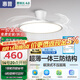 惠普普瑞護眼吸頂風扇燈LED吊扇燈靜音隱形扇葉遙控中山燈具包安裝