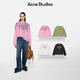 Acne Studios【七夕禮贈】 男女同款 做舊1996印花寬松落肩長袖T恤上衣CL0197 糖果粉色 S