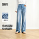 森馬（Semir）森柔牛仔牛仔褲女涼感闊腿褲25夏顯腿長(zhǎng)褲子109325124006