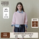 Teenie Weenie小熊衛(wèi)衣女2025年春季新款學院風基礎短款收腰圓領衛(wèi)衣上衣女 粉色 S