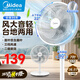 美的電風(fēng)扇落地扇 純銅電機(jī) 臺(tái)立兩用7葉搖頭輕音扇 三檔風(fēng)速調(diào)節(jié) 節(jié)能二級(jí)能效 簡(jiǎn)易旋鈕操控 白色SAF30AC