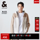 杰克·瓊斯（JACK&JONES）男裝春新款直筒Teflon面料防水背后反光字母外套男士224121061 C42 巖灰色 常規(guī) C42 巖灰色 S 170